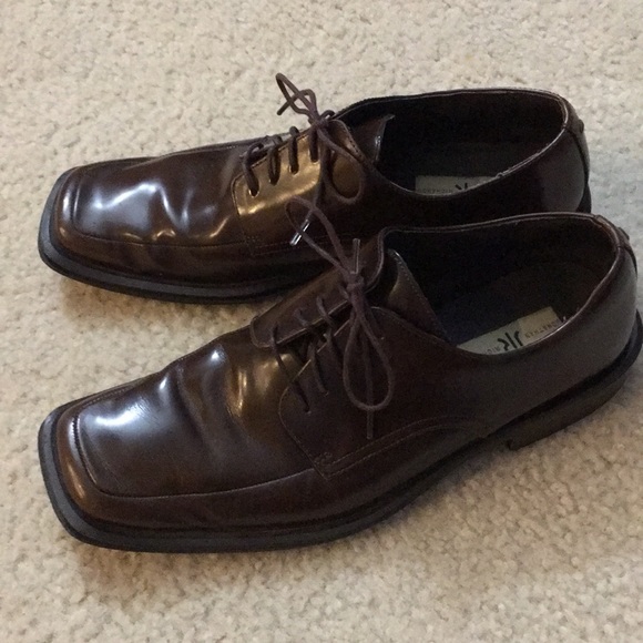 Jonathan Richards Brown Leather Oxfords Size 9.5 - Picture 3 of 8